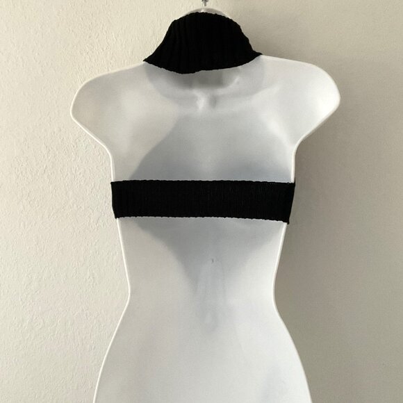 NEW BACKLESS KNIT TURTLE NECK CROP TOP - Picture 13 of 16